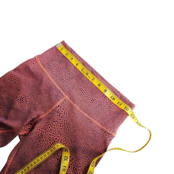 Lululemon Wunder Train High-Rise Tight 25" Crackle Glaze Vintage Orange, Size 8 - Picture 4 of 10